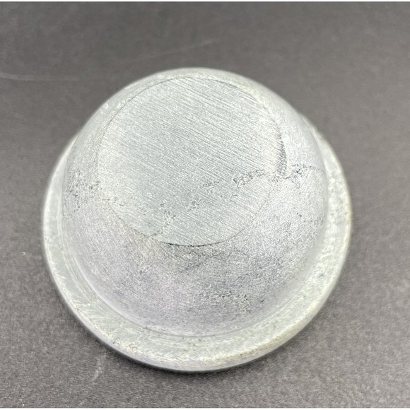 Essential Oil Burner Handcarved Soapstone Gray Om Symbol Made In India - Picture 9 of 14